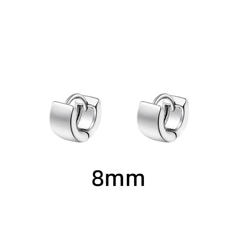2025 Shiny Wide Hoop Earrings - Niche, Stylish, and Versatile Ear Bone Rings for Women