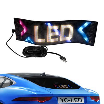 Led Sign, Bluetooth-compatible App Programmable Led Car Sign, USB 5V Scrolling Message Led Matrixes Panel