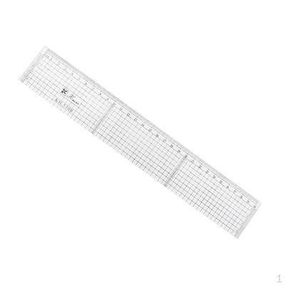Průhledná akrylová kreslicí mřížka šablona pravítka pro anime malířské potřeby psací potřeby 30 cm