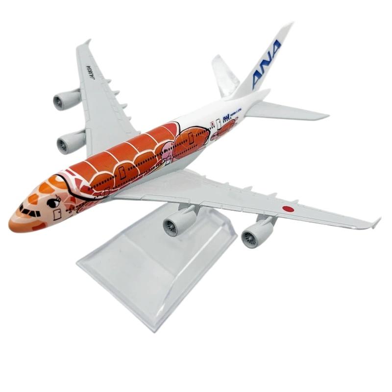 

16см Черепаха A380 Литой Металлический Модель Самолета Набор Дисплей Самолет Подставка для Взрослых Игрушка Самолет Авиационный Подарок или Настольная Коллекция оранжевый