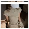 Women S Fitted Short Sleeve Half High Neck T Shirt Elegant Inner Wear