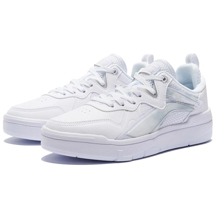 New LiNing Wave Lite Low Top Skateboard Shoes Men's White AGCS097-1