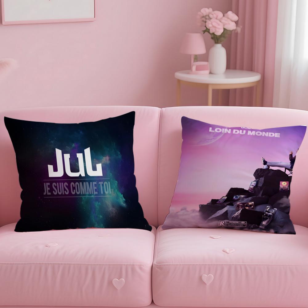 popular singer JuL Cushion Cover Comfortable Reversible Pillow Cover Ideal for Car Sofa Bedroom & Beyond