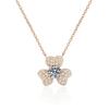 Leaf Pendant Sterling Silver 0.5ct D Color Moissanite Pendant Necklace For Women Sparkling Wedding Party Fine Jewelry