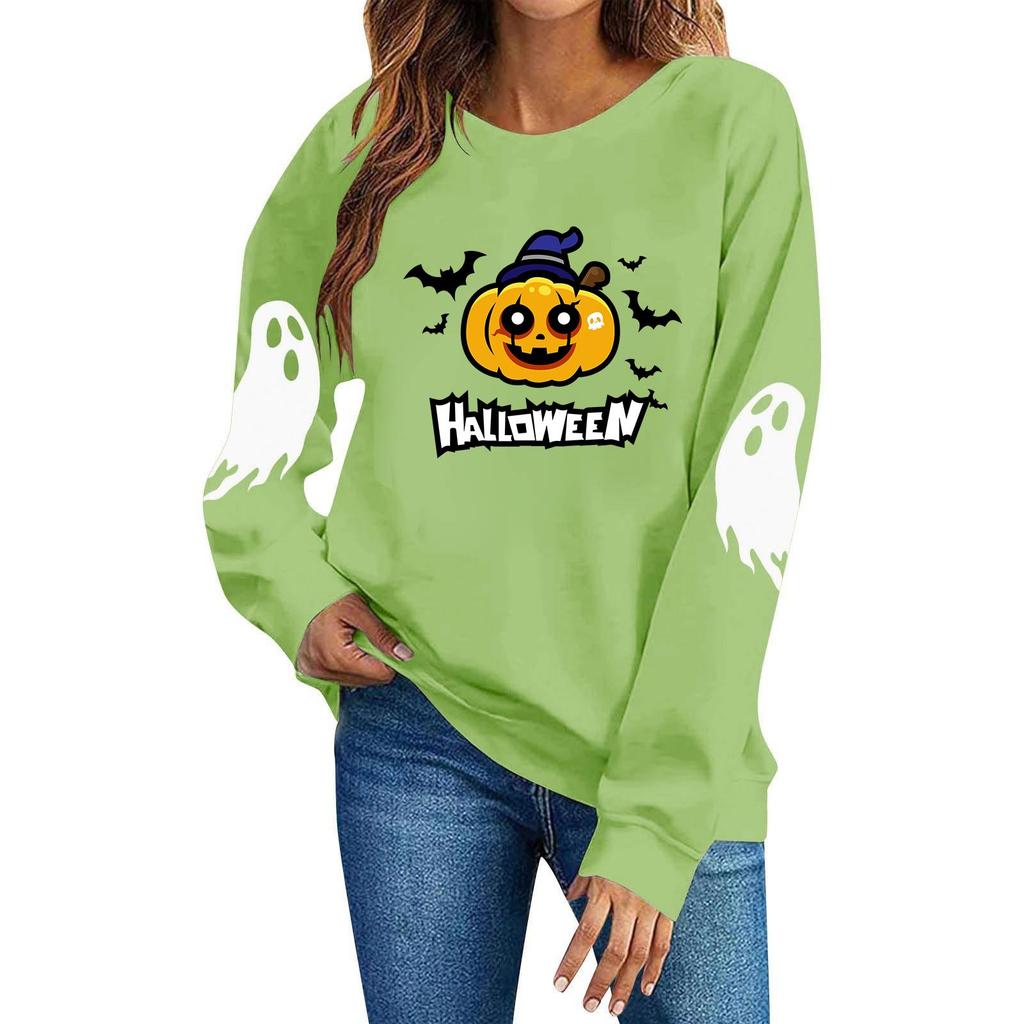 Women's Casual Halloween Hoodie Long Sleeve Pullover