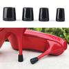 1Pair Heel Protectors Solid Color Anti-Slip PVC Stiletto Covers for Outdoor