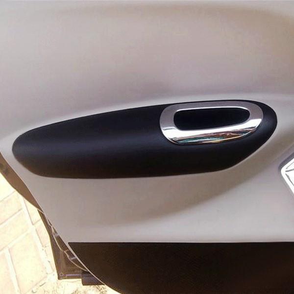 

Для Peugeot 301 2014 2015 2016 2017 2018 4 шт. Внутренняя отделка из микрофибры, кожа, накладка на панель подлокотника двери, защита чёрный