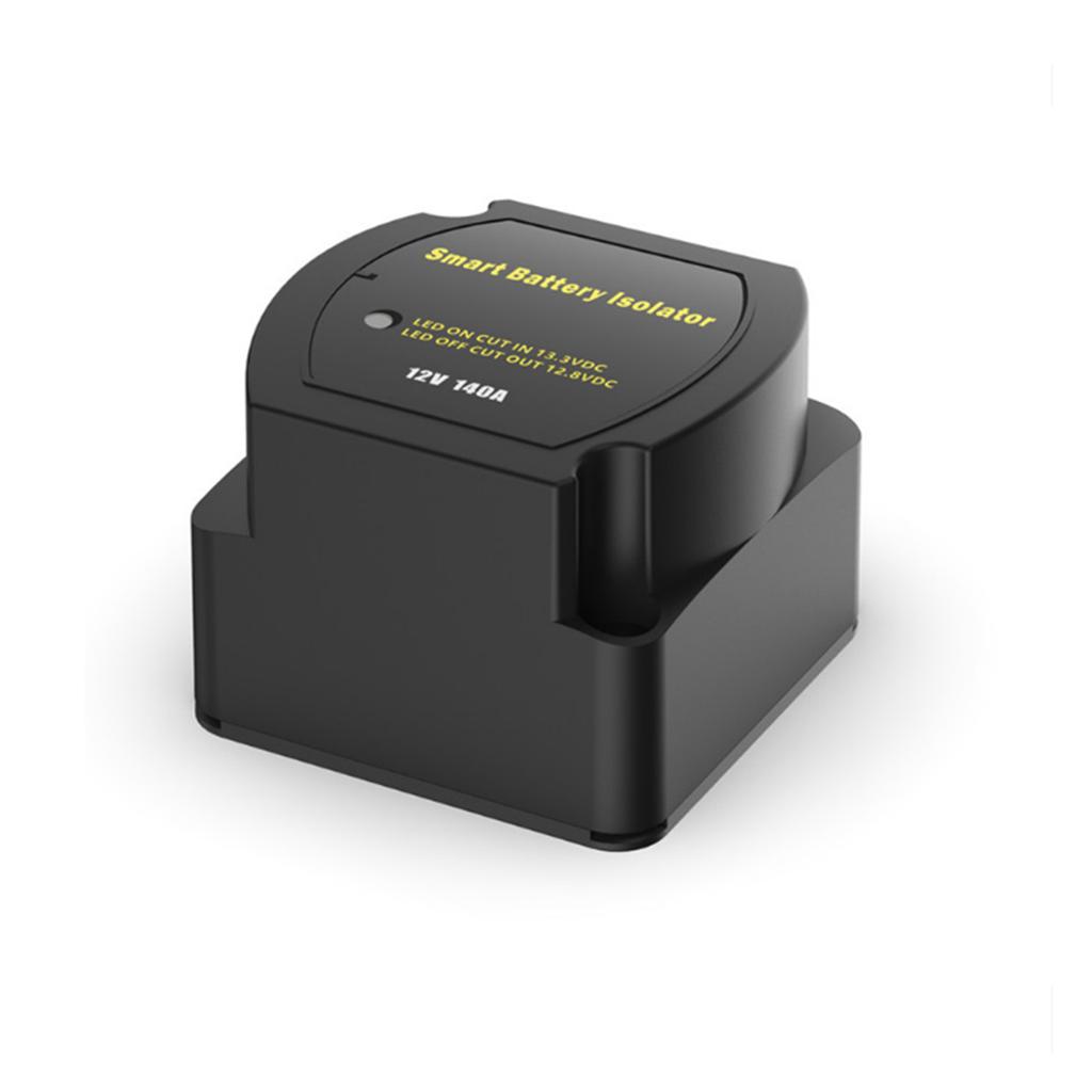 Dual Battery Smart Isolator 12V 140A Voltage Intelligent Separator VSR Relay Waterproof Control Switch for Car Boat Yacht Truck