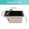 Small Kitchen Sink with Foldable Faucet Single Bowl Sink with Lid Prep Sink for Laundry Wet Bar Prep Office Outdoor Yard