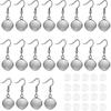 20 Round Round Earrings Installation Kit Ear Plugs Baffle Bac Convex Circles Are Used To Make Earring Accessories