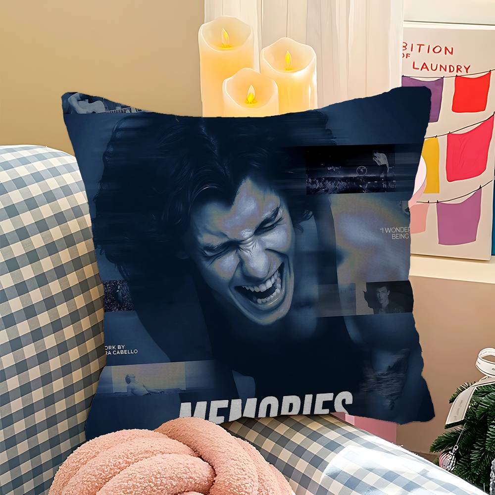 S-Shawn Mendes SINGER Kuddfodral Design Kuddfodral Dekor Högtidsdekorati