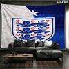 Englische Nationalmannschaft Wandteppich Ästhetisches Wandbehang Gedruckter Stoffdecke Dekorative Wandteppiche für Schlafzimmer Wohnzimmer Heimdekoration