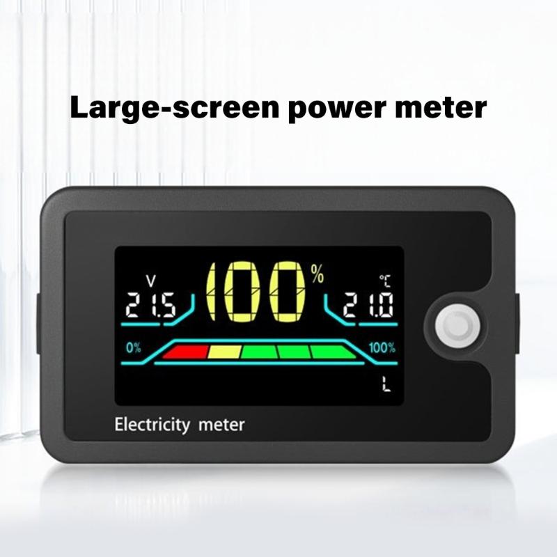 8-100V Battery Capacity Indicator LCD Car Motorcycle Voltmeter Electricity Meter Digital Battery Charge Levels Indicator