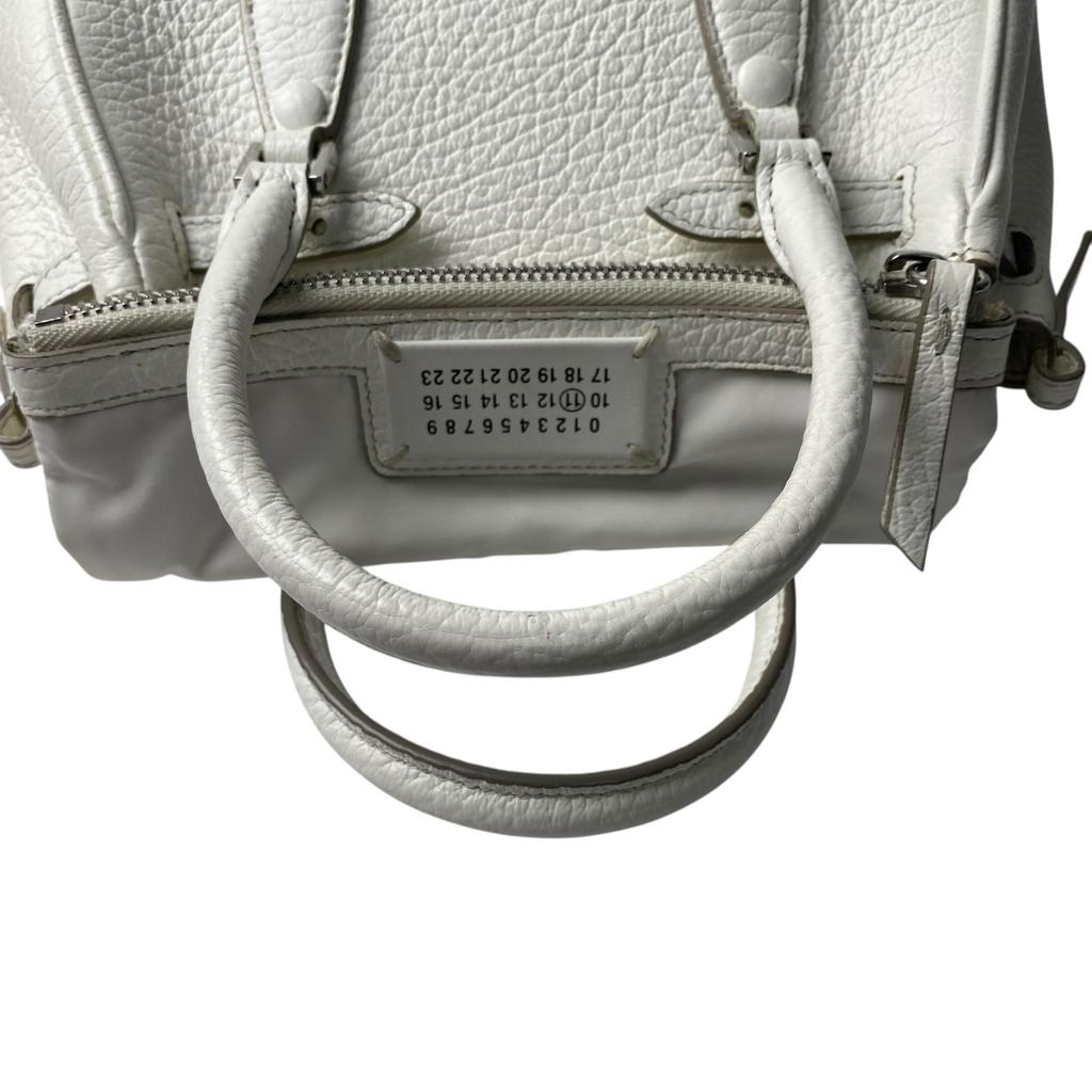 Used Maison MargielaShoulder Bag white leather Women
