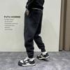 Japon Retro Ayak Yıkama Günlük Spor Erkek Sonbahar Kış Bol Küçük Ayak Modaya Uygun Pantolon