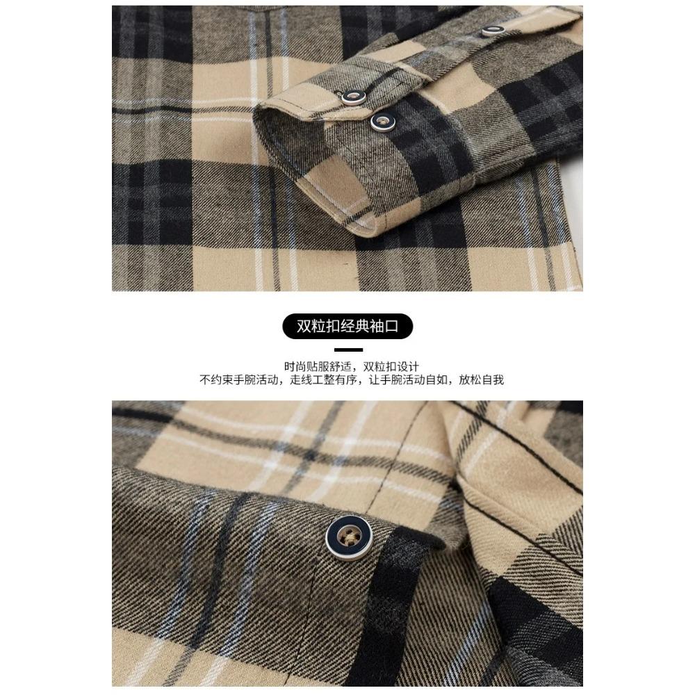 Extra Large Size 160KG S - 11XL 100 Cotton Men's Flannel Shirts Long Sleeve Men's Flannel Shirts Long Sleeve Big and Tall