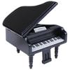 1:12 Dollhouse Miniature Black Wooden Grand Piano With Stool Model Play Toys