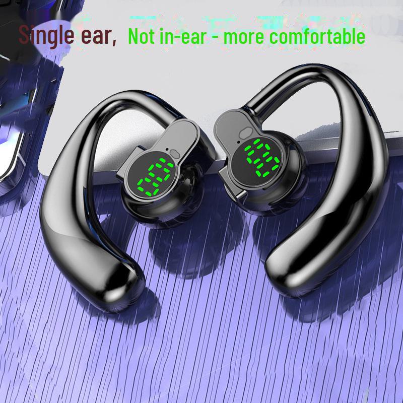 2024 Wireless Ear-Hook Bluetooth Headset with Digital Display and Long Battery Life
