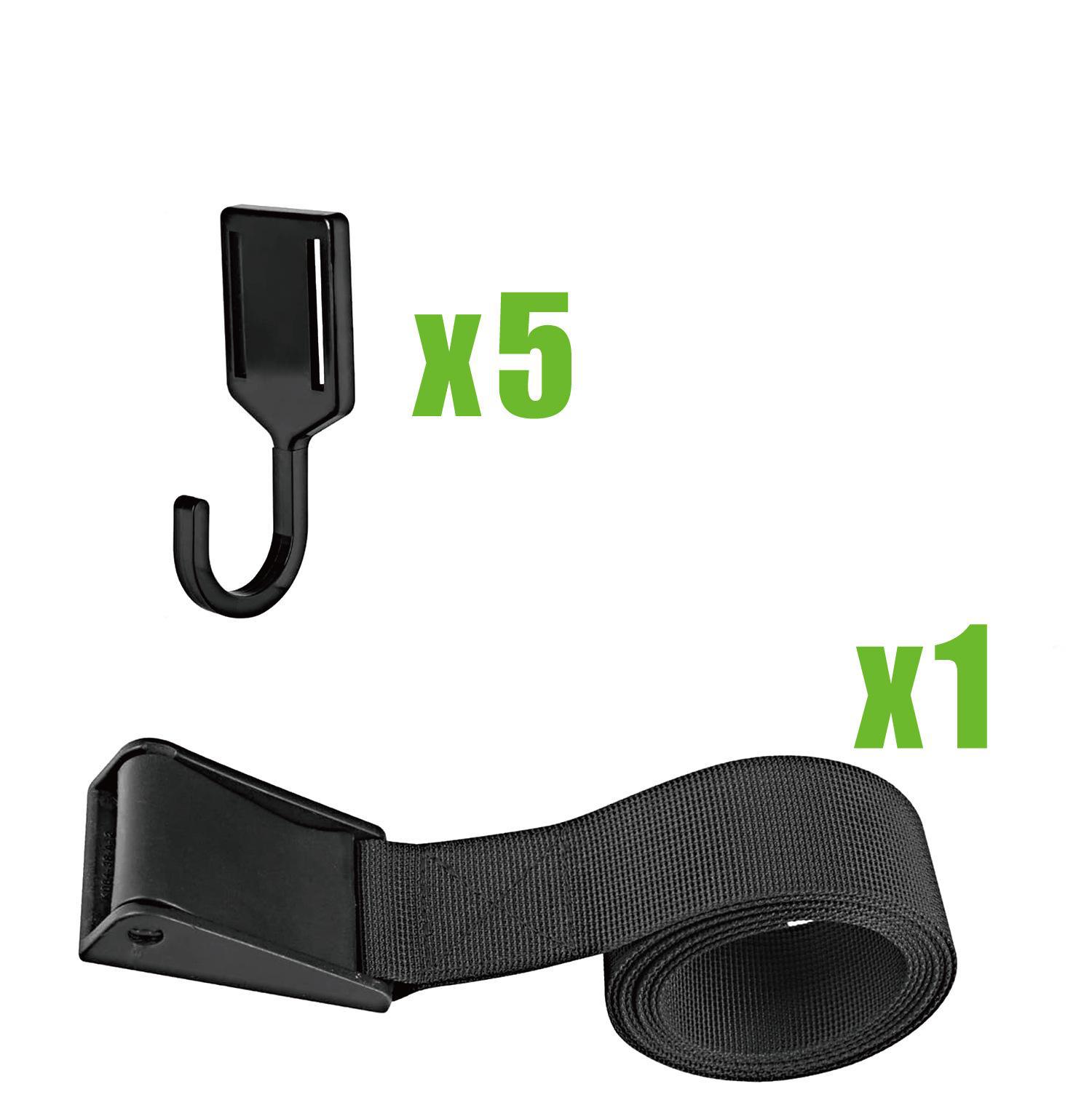 

Трансграничный крючок для дерева: Оборудование для кемпинга на открытом воздухе и стропы one strap + 5 hooks чёрный