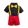 Dressy Daisy Mickey Mouse Baby Boy Halloween Costume with Suspenders, Short Sleeves, Gloves, and Headband, Sizes 6-12 Months