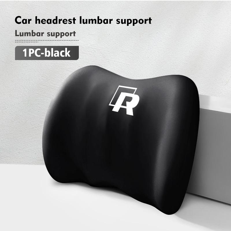 LEG1 Car Seat Headrest Lumbar Cushion Waist Protector Neck Pillow For Volkswagen VW Scirocco Jetta Beetle Golf 4 5 6 Passat Polo B5