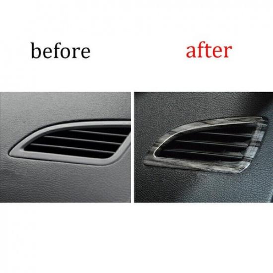 For Hyundai Elantra 2011-2016 Black Wood Grain Dash L&R AC Air Outlet Vent Trim