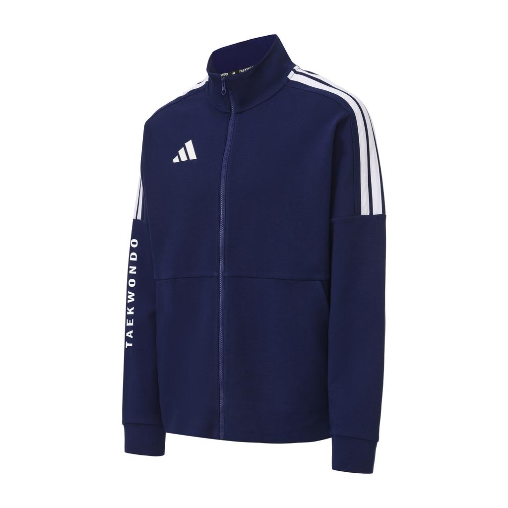 Adidas Taekwondo Series 3-Stripes Casual Versatile Retro Classic Stripe Jacket Unisex Jacket Navy-Blue CLTR02NHJT-DBW