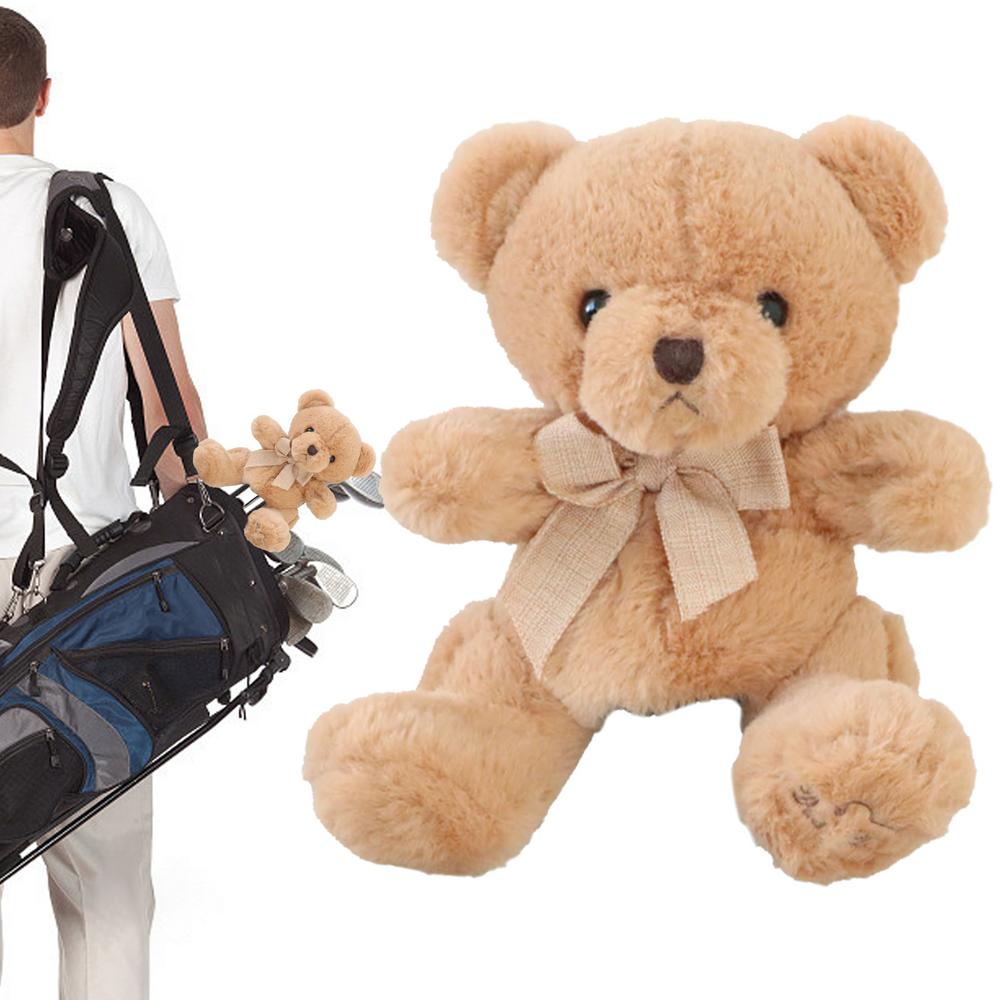 Golf Club Driver Head Cover Bear Shape Club Head Cover Funny Golf Rod Head Covers Plush Cartoon Animal Design For Golf Sports