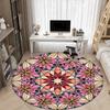 1PC Floral Mandala Pattern Chair Carpet for Office Non-Slip, Lightweight, Machine Washable Rug for Office, Sleeping, Room - Holiday Decoryy251009094