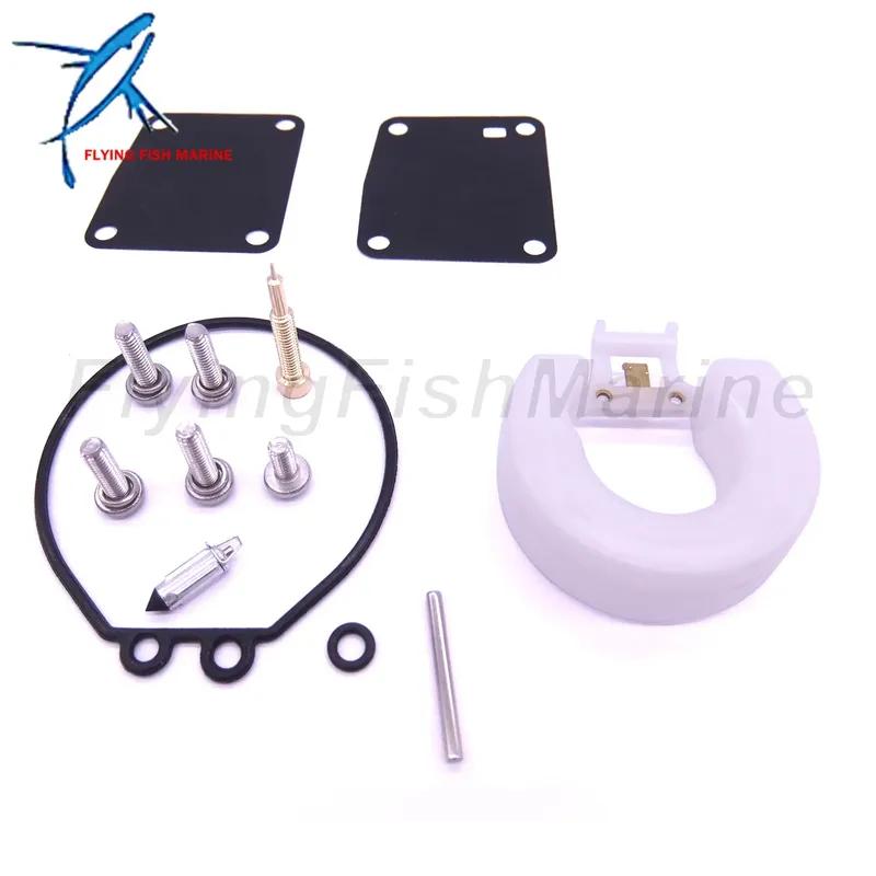 Carburetor Repair Kit 6G1-W0093-00-00 18-7765 for Yamaha 3HP 6HP 8HP 6CMH 6DMH 8CMH Boat Motor