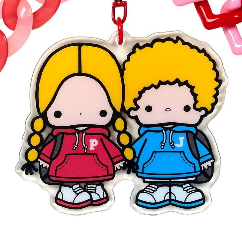 Sanrio Patty & Jimmy Keychain (Lookbook for Two) Japan NEW
