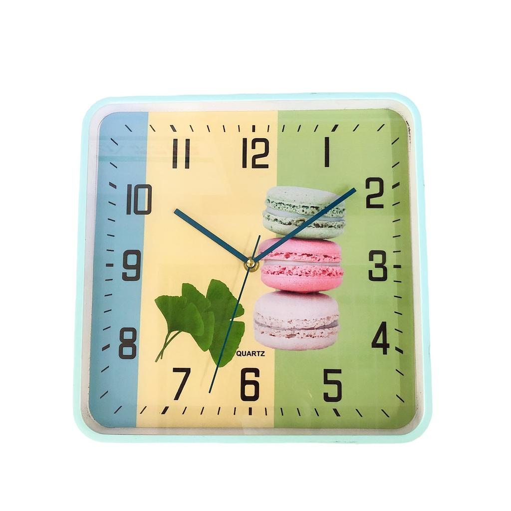 12-inch Square Simple Creative Retro Home Quartz Wall Clock, Living Room and Bedroom Wall Table 30cm