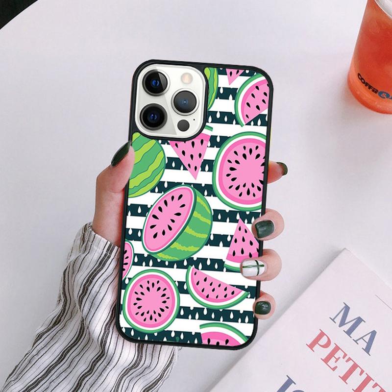 Cute Summer Fruit Watermelon Phone Case For iPhone 17 Air 14 13 12 16Pro Max 15  Plus Max Cover Shell coque