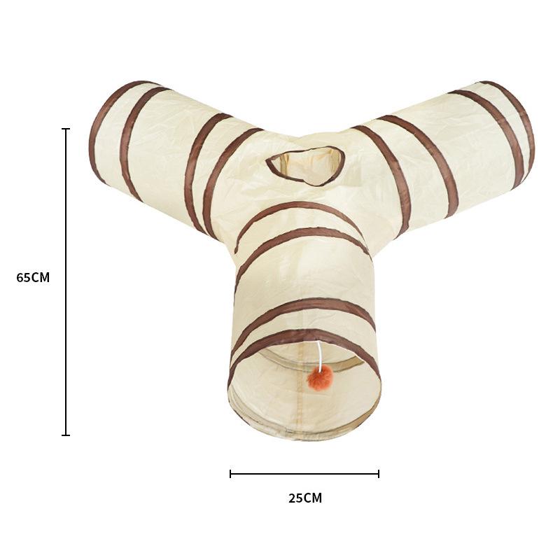 Polyester Kitten Cat Tunnel Teaser Toy - Self-Play, Four Seasons Universal