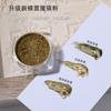 1/2pcs GoldMagic Mirror Chrome Nail Powder Holographic Laser Silvery Golden Nail Glitter Pigment, Shinny  Modeling Powder 0.5g