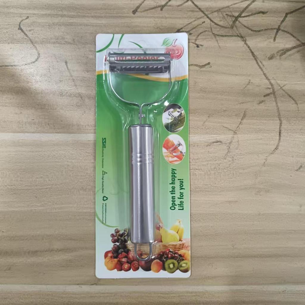 Stainless steel paring knife Household multi-functional scraper Fruit and vegetable melon planer Potato peeler Wire planer