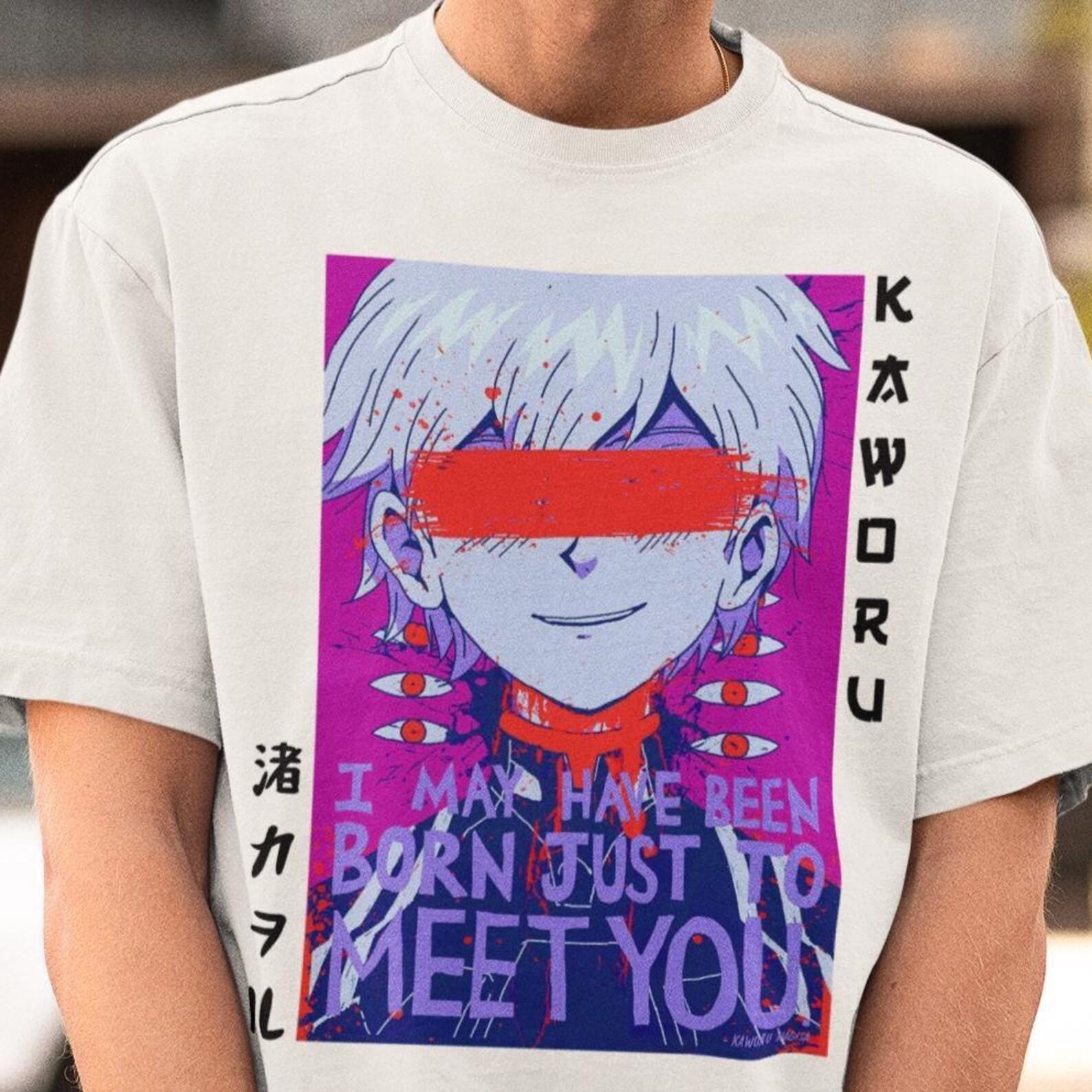 Kaworu Nagisa Anime T-Shirt – Evangelion Tshirt,EVA Tee XL