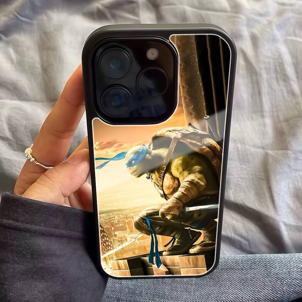 

Teenage M-Mutant Ninja Turtles Black Hard Plastic Phone Case For Iphone 17 Air 16 15 14 13 12 11 Pro Max PC TPU Ins Case iPhone 11pro max