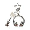 Charms Badminton Racket Earphone-shaped Keychain Creative Personalized Phone Chain Lanyard Trendy Backpack Charms Gift