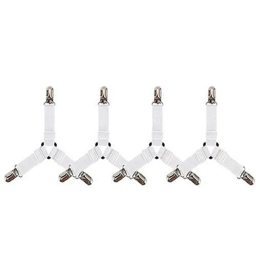 4-piece Set Laundry Tongs Clothes Clip Elastic Band Home Gadgets Mattress Cover Clip Large Clamps To Hold Storage Bed Fixing