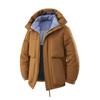 New Men's Winter Hooded Bread Jacket Thickened Warm Cotton Padded Jacket Fashion Versatile High Quality Coat Large Size L-8XL