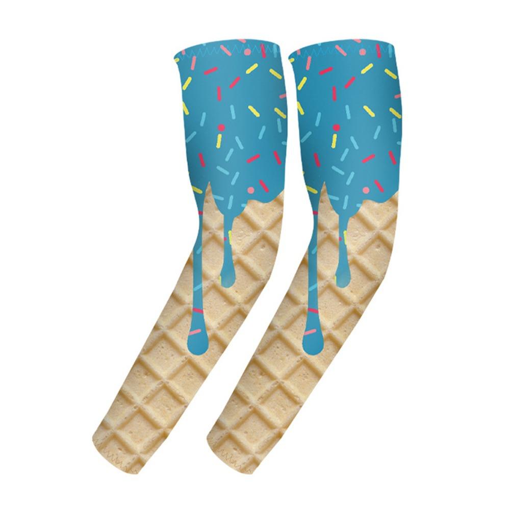 Ice Cream Arm Sleeves Cooling Sun Protection Sleeves NEW Protective Sleeves  Sports