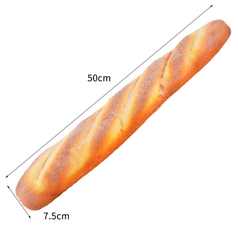 Umělý chléb Dort Toast Měkký PU Model bagety Potravina Falešný chléb Simulační ozdoby Pekárna Dekor Fotografie Rekvizity