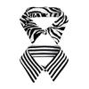 Modern Black White Striped Faux Collar Insert Detachable Collar False Lapel Blouse Collar False Collar Fashion Statement