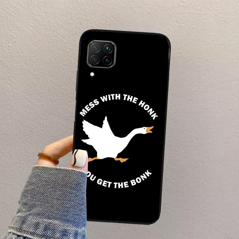 Duck Goose Honk Bonk Funny Meme For Huawei Nova 3i 7i 8i 11i 12i 9 10 SE Y73 Y90 Y70 Y72 Y61 Y91 P30 P40 Lite P60 Pro Case