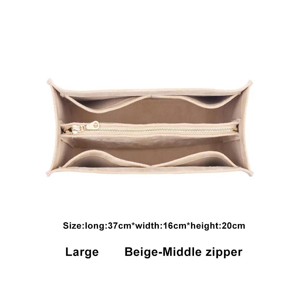 Large Capacity Tote Bag Organizer Makeup Storage Felt Insert Bag Organizer Custom Size Insert Bags for Toiletries Accessories