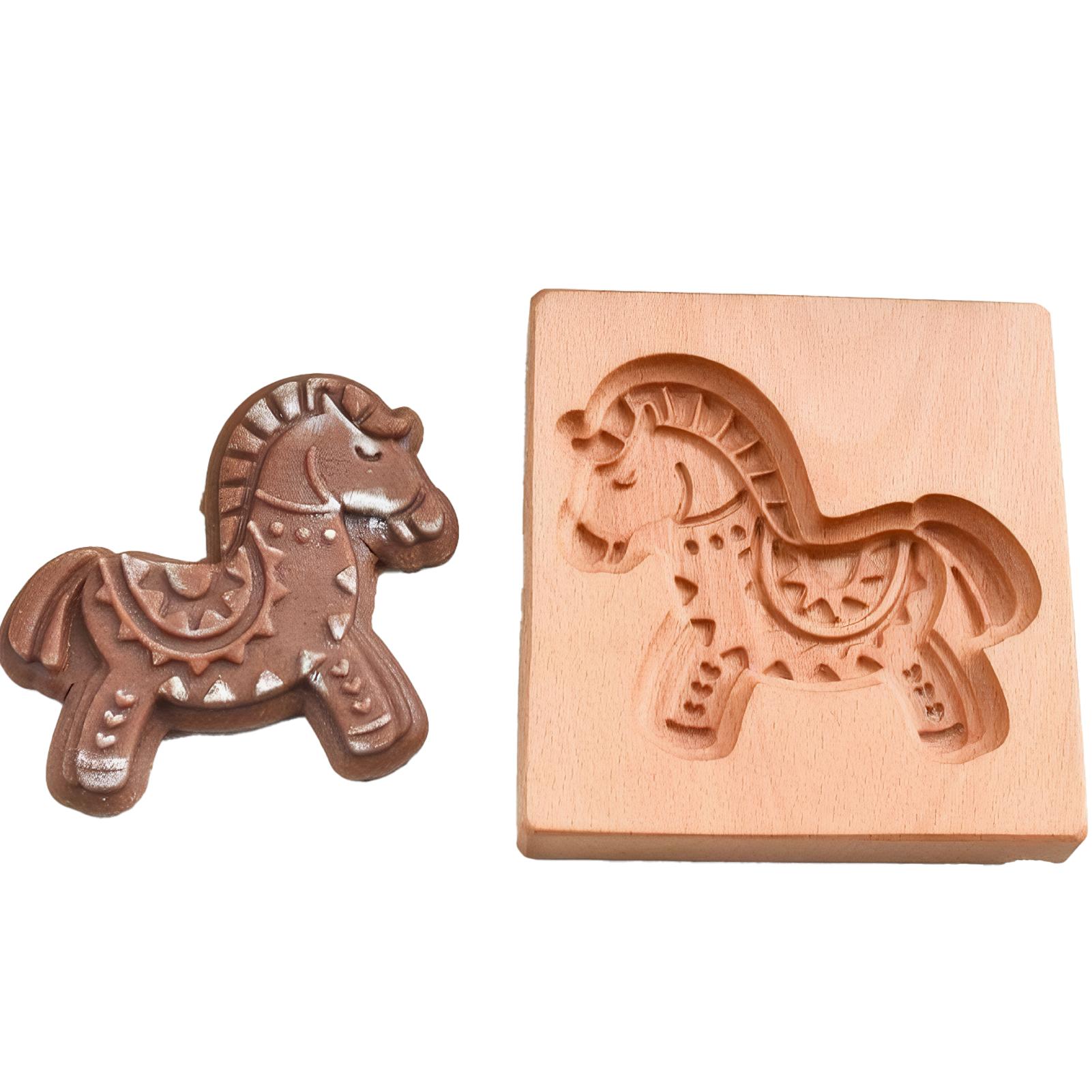 

Дерев яні форми для випікання імбирного печива з 3D деталізацією для швидкого виймання з форми Дерев яні форми для печива