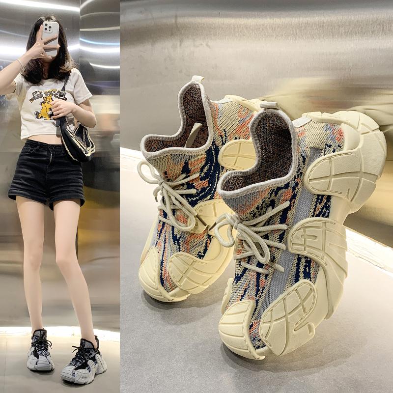 Ladies Shoes Spring Autumn New  Women's Shoes Fashion Color Matching Ladies Casual Shoes New Round Head Classic Sneakers