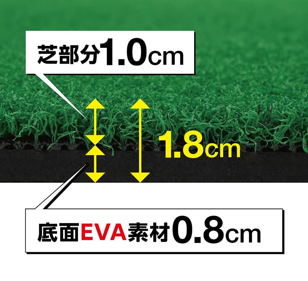 Golf mat large 150cm x 100cm Golf practice shot mat Comes with 2 rubber tees for swing practice