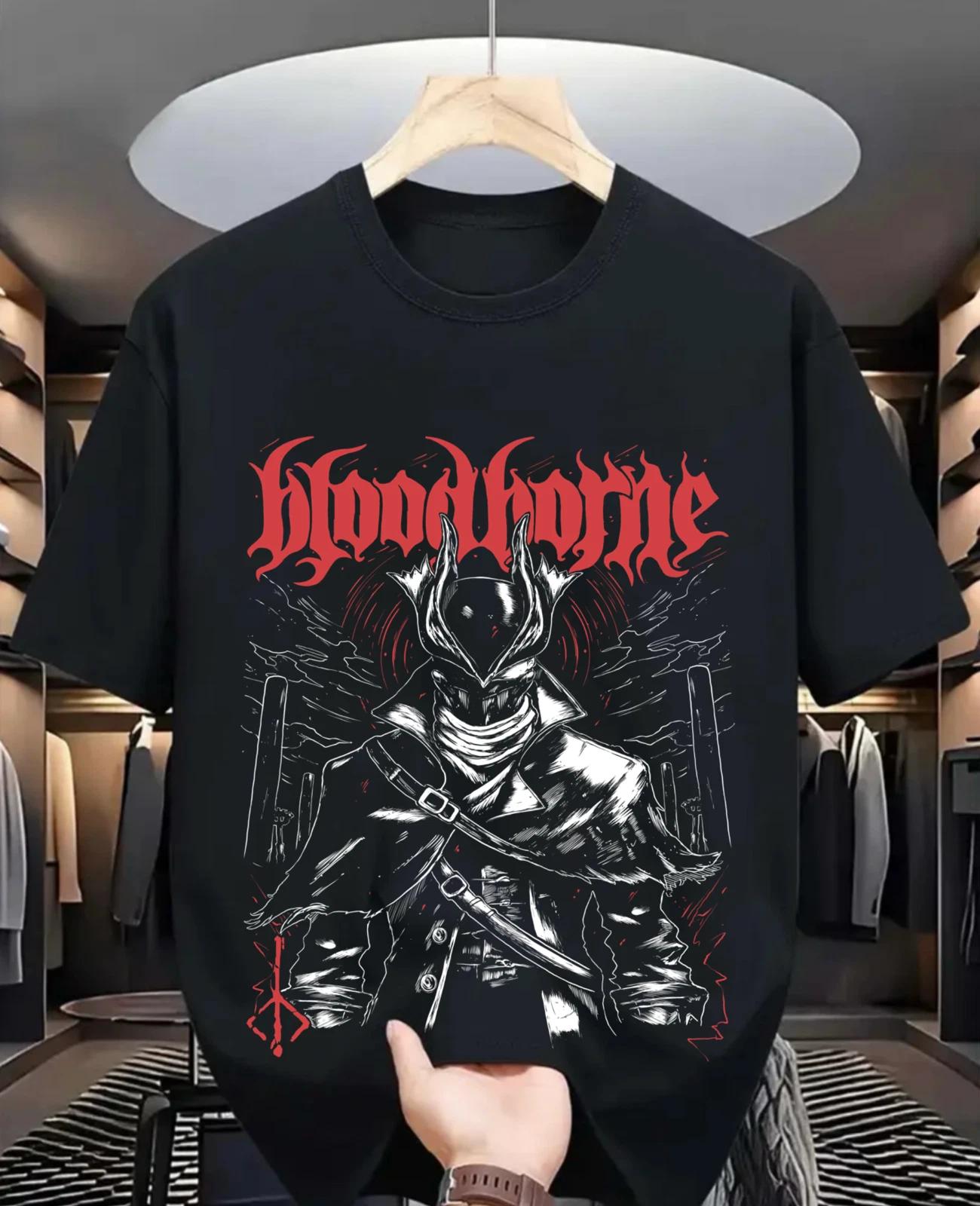 Футболка Bloodborne Леди Мария Soulsborne Метка Охотников Bloodborne Игровая футболка 3XL